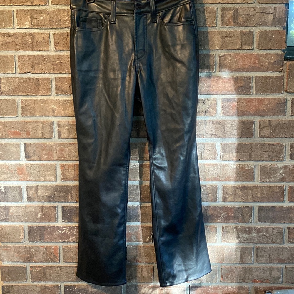 Old navy faux leather bootcut pants size 0 petite